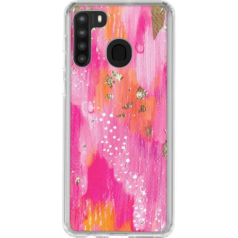 Etta Vee Gold Dust Galaxy A21 Clear Case